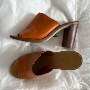 *2 for $75* J.Crew Leather Peep Toe Mule